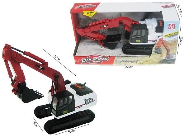 Escavatore per bambini Hau18 con luci e suoni 16 cm