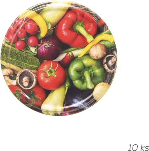 Coperchio metallico BIO 66 verdure 10 pz