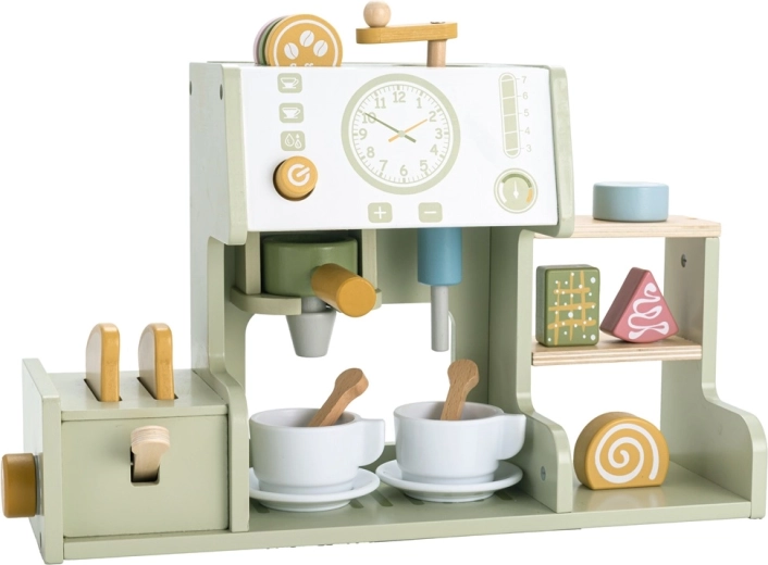 2Kids Toys macchina del caffè in legno con tostapane