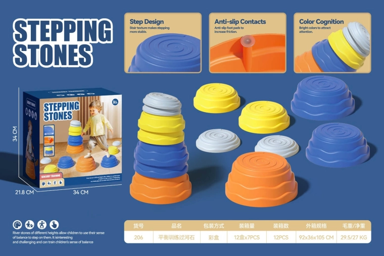 Set di piattaforme sensoriali colorate per bambini