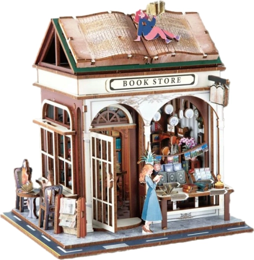 Kit di costruzione in legno 3D Libreria 14,5 × 16 × 18 cm