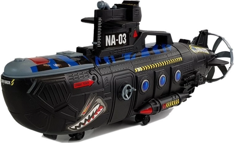 Grande sottomarino con suoni e movimento sul pavimento