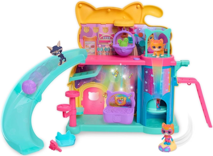 Set da gioco Disney Junior Super Kitties Purr'n'Play con personaggi