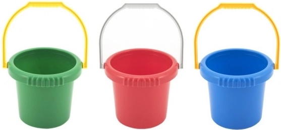 Secchiello per bambini Lori per la sabbia in plastica, 4 colori - 1 pezzo