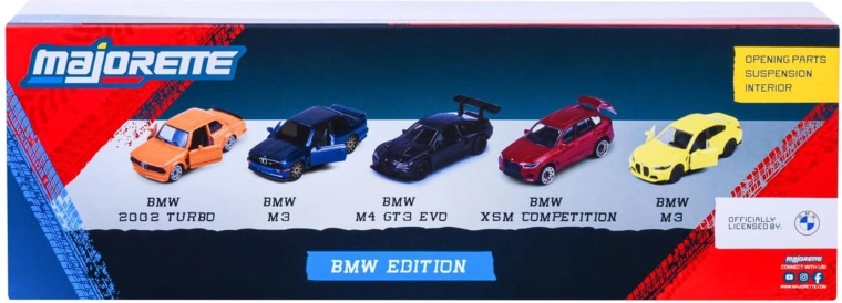 5 BMW con licenza in un unico set regalo