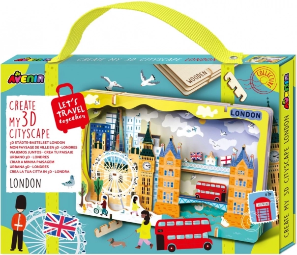 Puzzle 3D in legno panorama urbano – Londra