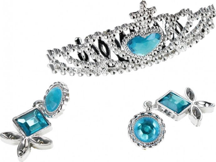 Diadema scintillante con “gemma” blu