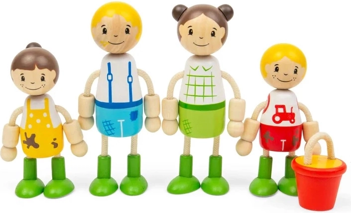 Tidlo bambole in legno per casa delle bambole – famiglia di fattori