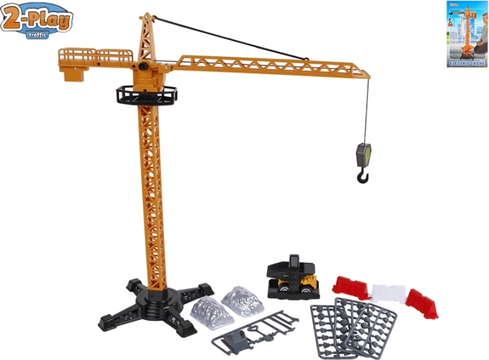 2-Play gru da cantiere con veicolo da costruzione e accessori 40 cm