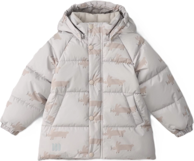 Giacca invernale trapuntata per bambini LEOKID Leni Silver Cloud Fluffy – Taglia 86
