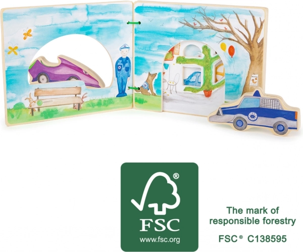 Libro Interattivo in Legno della Polizia Small Foot