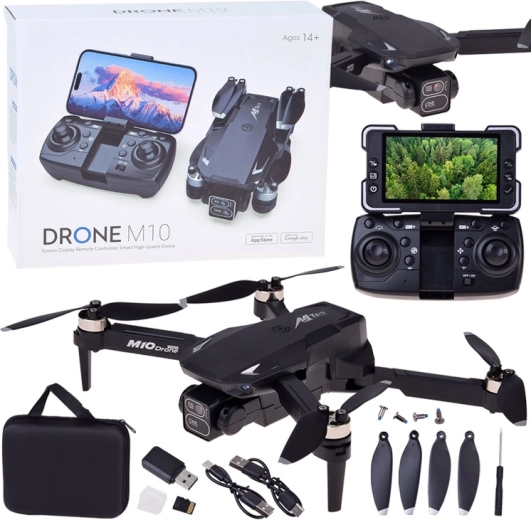 Drone M10 con due fotocamere e schermo