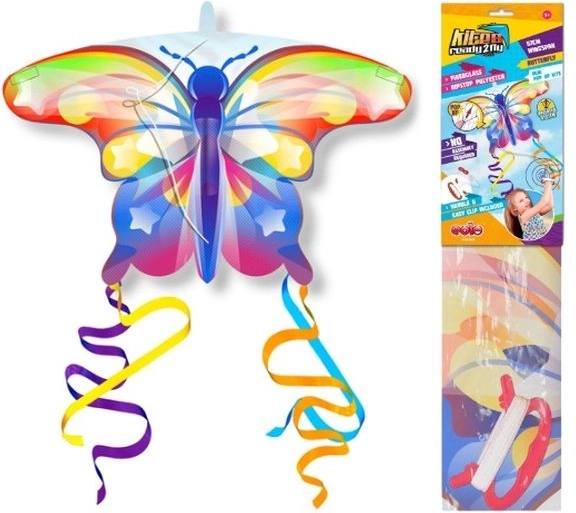 Eolo Toys mini aquilone in nylon a forma di farfalla 56 × 40 cm