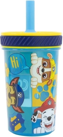 Bicchiere sicuro con cannuccia Paw Patrol Stor
