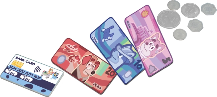 Soldi e carta di pagamento inclusi