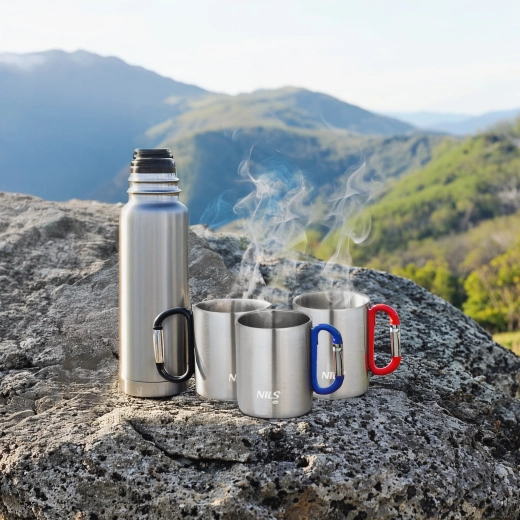 Doppia parete in acciaio inox per un migliore isolamento