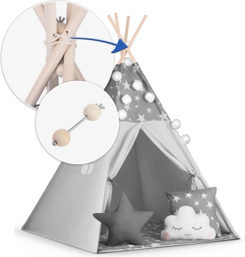 Struttura in legno stabile + stabilizzatore incluso