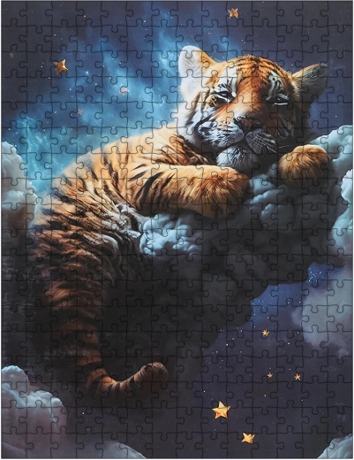 Puzzle tigre tra le nuvole, 300 pezzi