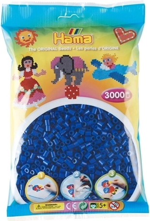 Perline da stirare Hama Midi blu 3000 pz