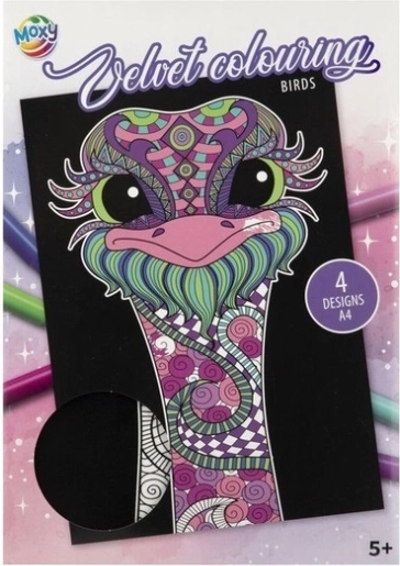 CCG album da colorare vellutato Uccelli A4 (4 fogli)