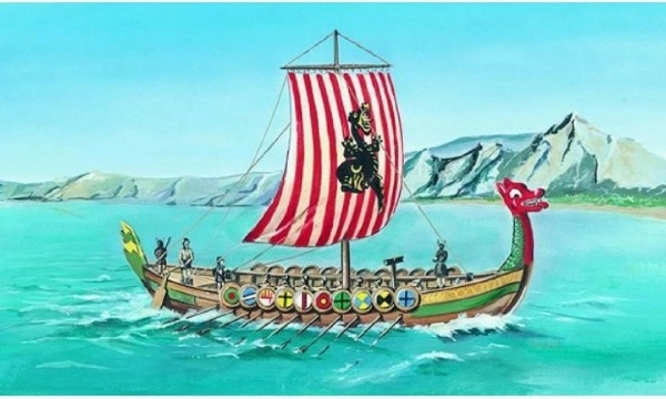 Nave vichinga DRAKKAR – modello 1:60