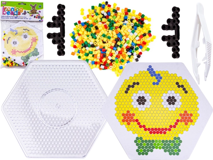Perline da stirare con sagoma in sacchetto – clown allegro (emoticon) - 1 pezzo