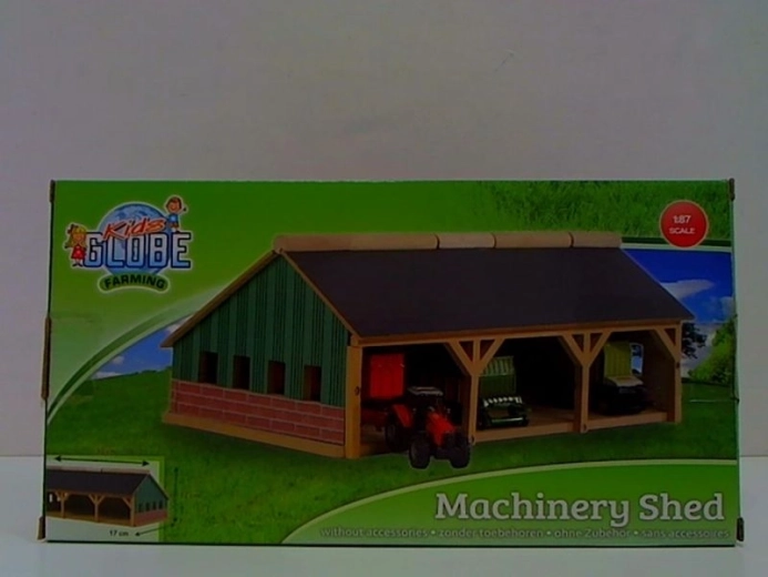 Garage in legno per tre trattori 1:87