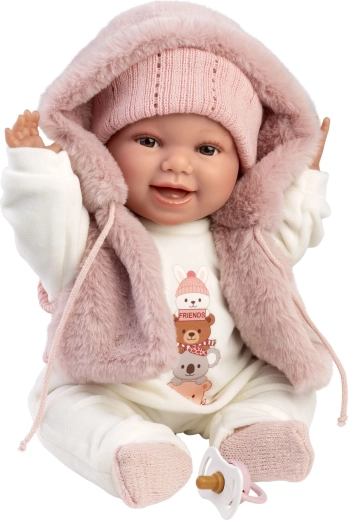 Llorens New born bambola neonato realistica con suoni 38 cm