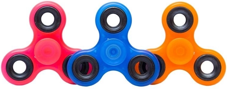 Fidget spinner fluorescente 7,5 cm - 1 pezzo