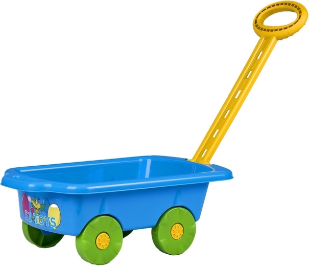 Carretto trainabile per bambini BAYO, blu, 45 cm