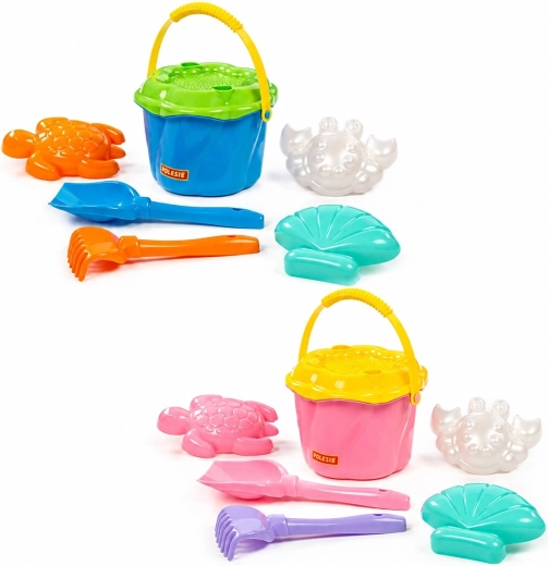 Set da spiaggia per bambini con secchiello e setaccio - 1 pezzo