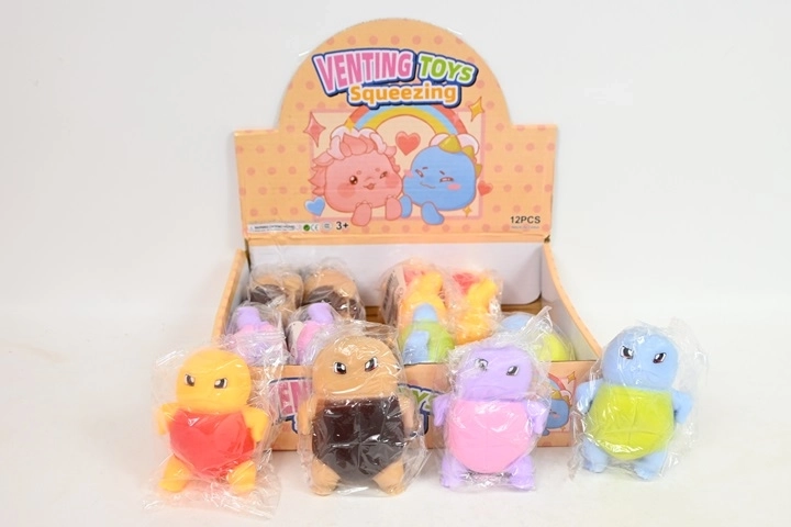 Gadget antistress a forma di tartaruga – giocattolo da schiacciare (12 pz nel display)