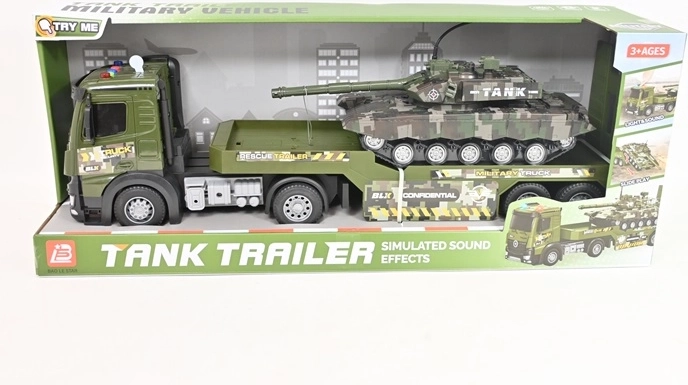 Camion militare con suoni e carro armato