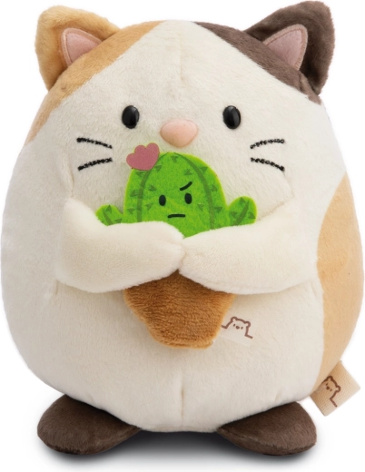 Gattina di peluche NICI MyMochi Angy con cactus, 16 cm, confezione regalo