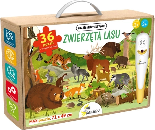 Puzzle parlante Kakadu: Animali del bosco