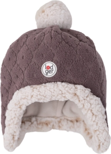 Cappello in pile Lodger Hatter folklore mauve 3–6 mesi - 1 pezzo