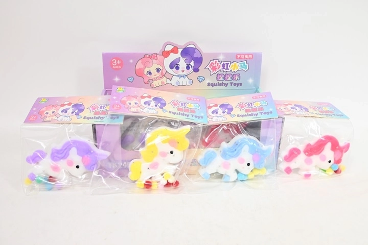Gioco antistress da schiacciare (squishy) unicorno (12 pz in espositore)