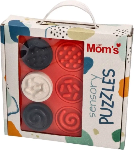 Puzzle sensoriali a anelli a contrasto 6m+ Mom's Care