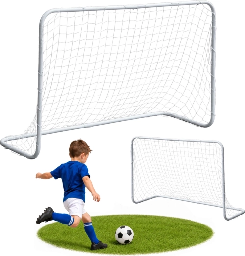 Porta da calcio pieghevole per bambini 120 × 80 cm