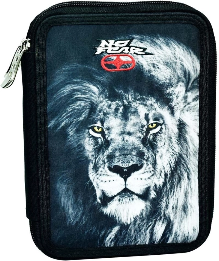 Astuccio a due scomparti attrezzato No Fear lion