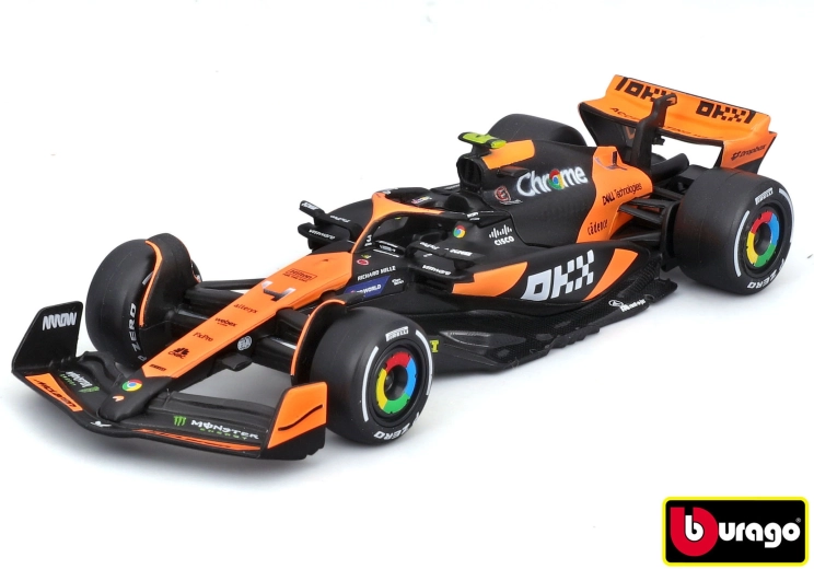 Bburago McLaren F1 MCL38 Lando Norris e Senna in scala 1:43