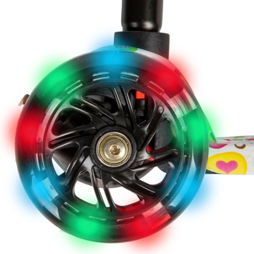 Ruote LED luminose per una guida divertente e ben visibile