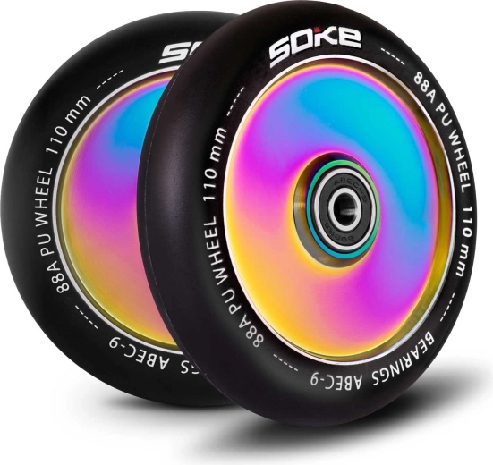 Ruote Soke per monopattino 110 mm rainbow 2 pz