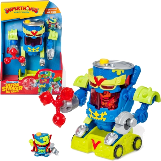 SuperThings Ultra Striker Mr King robot con statuina