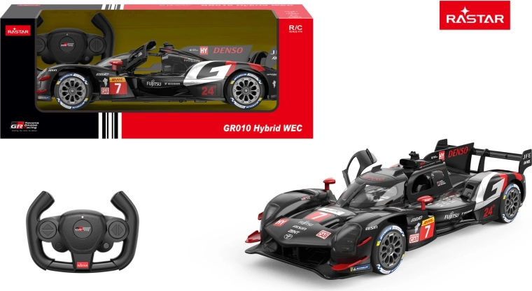 Rastar auto RC Toyota Gazoo Racing GR010 Hybrid 1:14 nero