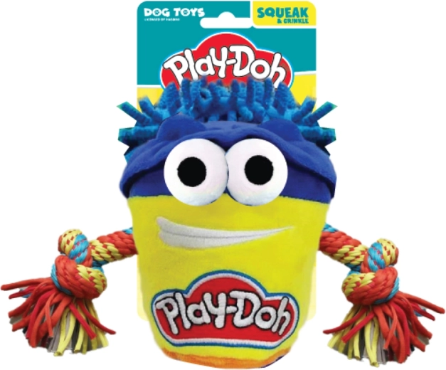 Giocattolo in peluche da tiro per cani HASBRO Play-Doh con corda 18 cm