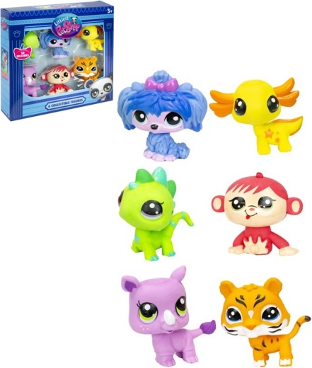 Littlest Pet Shop gomme da cancellare – set di 6 animaletti