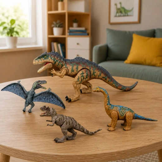 Quattro dinosauri in un’unica confezione