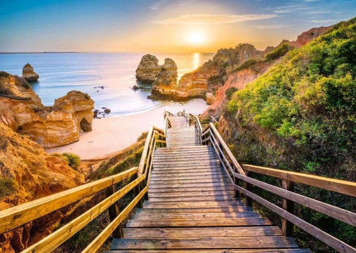Puzzle Ravensburger Scalinata per la spiaggia di Camilo, Algarve 1000 pezzi