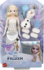 Frozen bambola Elsa con Olaf e neve magica